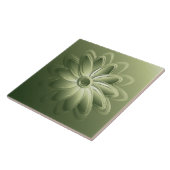 groene bladen tegeltje (Zijkant)