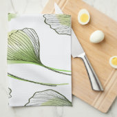 Groene bladen theedoek (Quarter Fold)