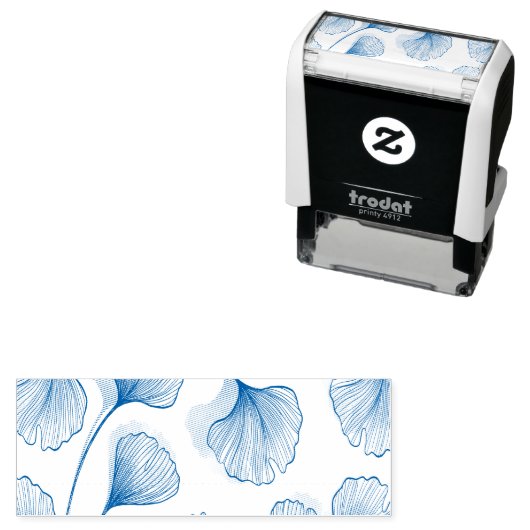 Groene bladen  zelfinktende stempel (In situ)