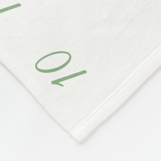 Groene bladeren Aangepaste Baby Milestone Foto Fle Fleece Deken (Hoek)
