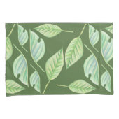 Groene bladeren Aangepaste Hoesjes tekenen Kussensloop (Voorkant-Rechts)