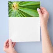 Groene bladeren achtergrond flyer (Hand)