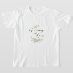 Groene bladeren AI-kunst T-shirt