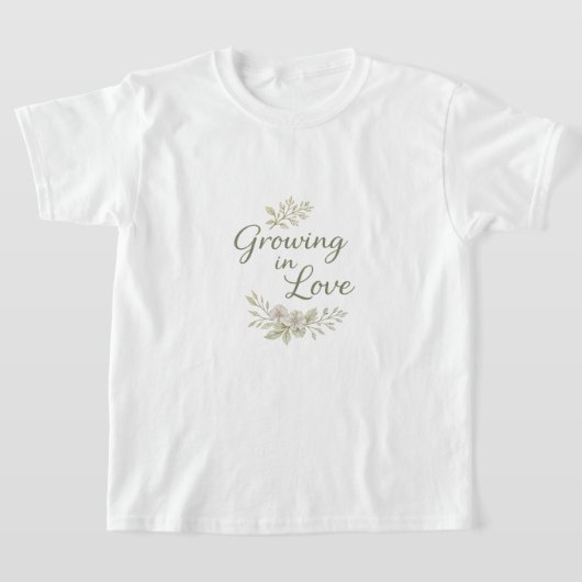 Groene bladeren AI-kunst T-shirt (Laagn)