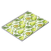 Groene Bladeren Avocados Notitieboek (Linkerzijde)