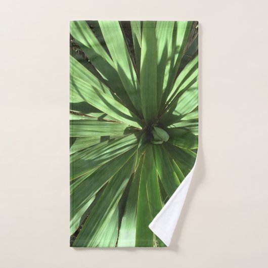 Groene bladeren bad handdoek (Handdoek)