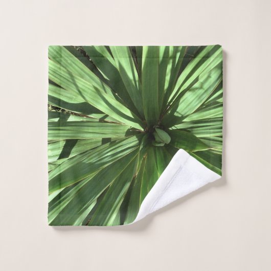 Groene bladeren bad handdoek (Wasdoekje)