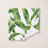 Groene bladeren bad handdoek (Wasdoekje)