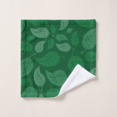 Groene bladeren bad handdoek (Wasdoekje)