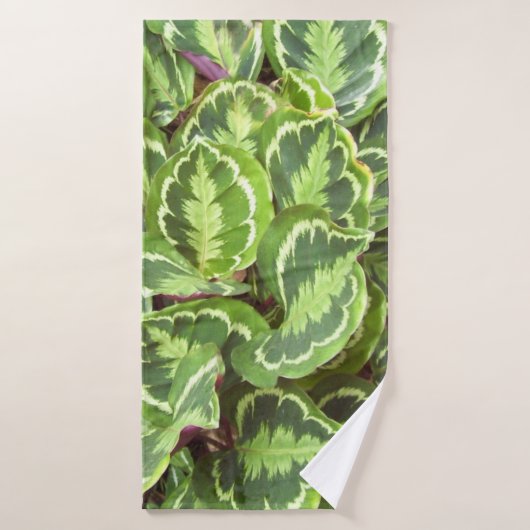 Groene bladeren badhanddoek (Badhanddoek)
