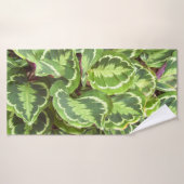 Groene bladeren badhanddoek (Badhanddoek)
