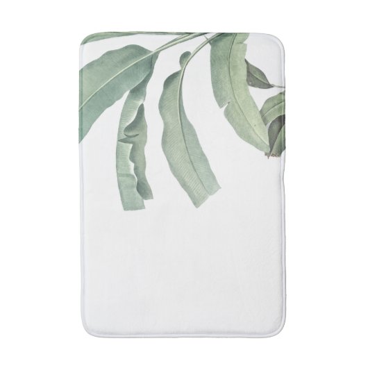Groene bladeren badmat (Voorkant Verticaal)