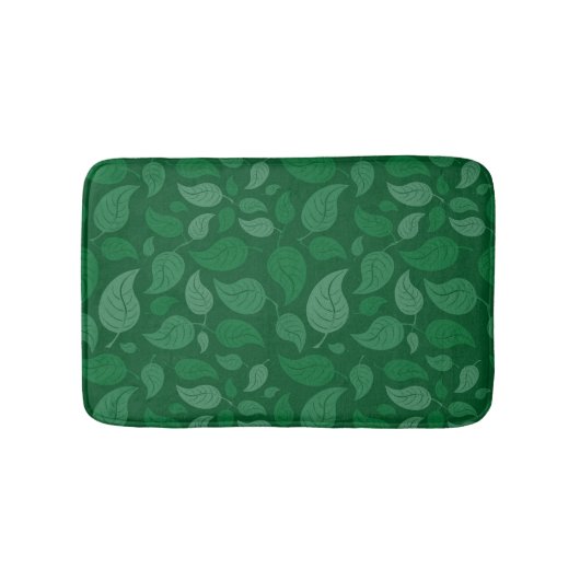 Groene bladeren badmat (Voorkant)