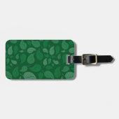 Groene bladeren bagagelabel (Voorkant horizontaal)