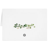 Groene Bladeren Bedankkaartjes (Achterkant Horizontaal)
