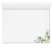 Groene Bladeren Bedankkaartjes (Binnen Horizontaal (Onder))