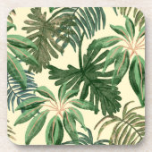 Groene bladeren bier onderzetter (Voorkant)
