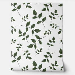 Groene bladeren blad behang