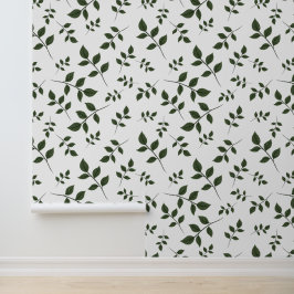 Groene bladeren blad behang