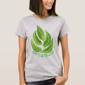 Groene Bladeren Blad T-shirt (Voorkant)