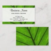 Groene bladeren, bladeren, Plant, bloemenborst, bl Visitekaartje (Voorkant / Achterkant)