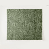Groene bladeren Bloemen  Abstracte achtergrond Wandkleed (Voorkant (horizontaal))