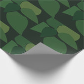 Groene bladeren botanisch cadeaupapier (Hoek)