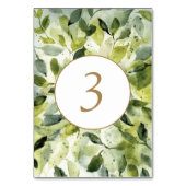 Groene bladeren botanisch kaart (Voorkant)