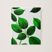 Groene bladeren botanisch legpuzzel (Verticaal)