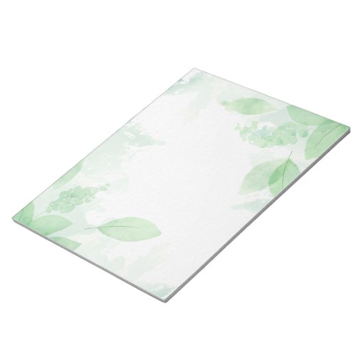 Groene bladeren Botanisch Notitieblok (Schuin)