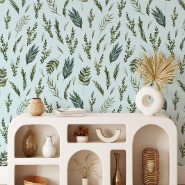 Groene bladeren Botanisch Patroon Behang