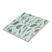 Groene bladeren Botanisch Patroon Tegeltje (Zijkant)