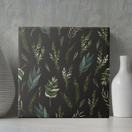 Groene bladeren Botanisch Patroon Tegeltje