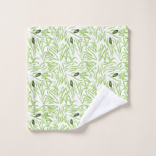 Groene bladeren Botanische Natuur Bad Handdoek (Wasdoekje)