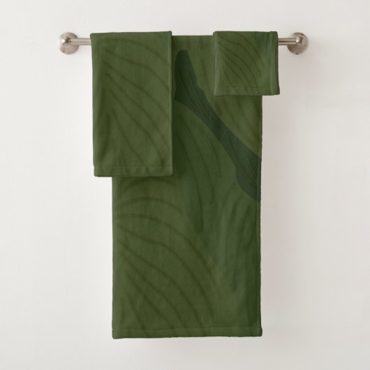 Groene bladeren Botanische Natuur Bad Handdoek (Insitu)