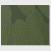 Groene bladeren Botanische Natuur Cadeaupapier (Vlak)