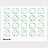 Groene Bladeren Botanische Zakelijke Sticker (Vel)