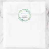 Groene Bladeren Botanische Zakelijke Sticker (Tas)