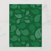 Groene bladeren briefkaart (Voorkant)