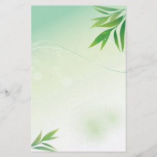 Groene bladeren Briefpapier