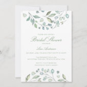 Groene Bladeren, Bruidsfeest in de natuur Kaart (Voorkant)