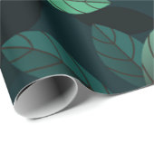 Groene bladeren cadeaupapier (Rol Hoek)