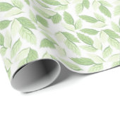 Groene bladeren cadeaupapier (Rol Hoek)