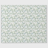 Groene bladeren cadeaupapier (Vlak)
