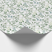 Groene bladeren cadeaupapier (Hoek)