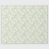 Groene Bladeren Cadeaupapier (Vlak)