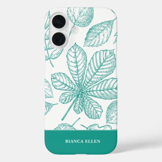 Groene bladeren Case-Mate iPhone case (Achterkant)