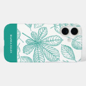 Groene bladeren Case-Mate iPhone case (Achterkant (horizontaal))
