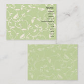 Groene bladeren - Chubby Visitekaartje (Voorkant / Achterkant)