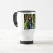 Groene bladeren, cipressen, zaden reisbeker (Voorkant links)